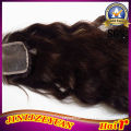 Free Parting Brazilian Virgin Hair Bundles with Lace Closure